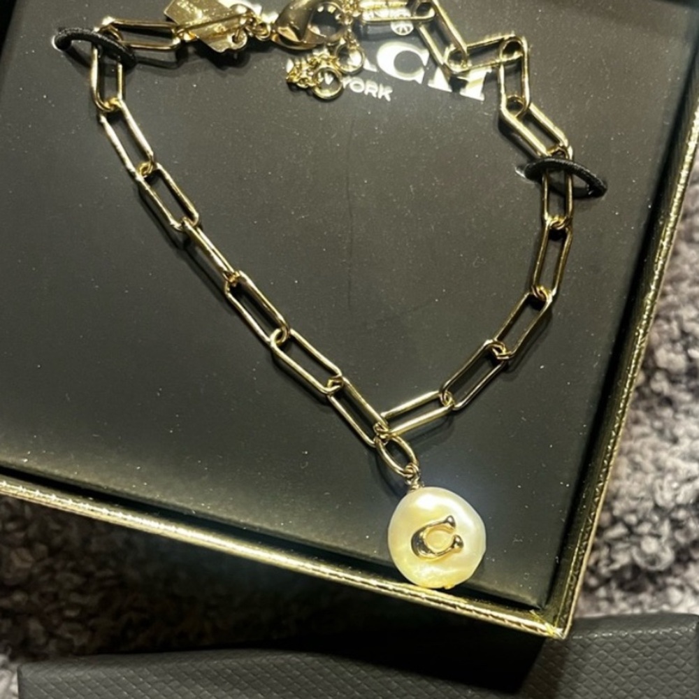 Coach Gold Signature Bracelet